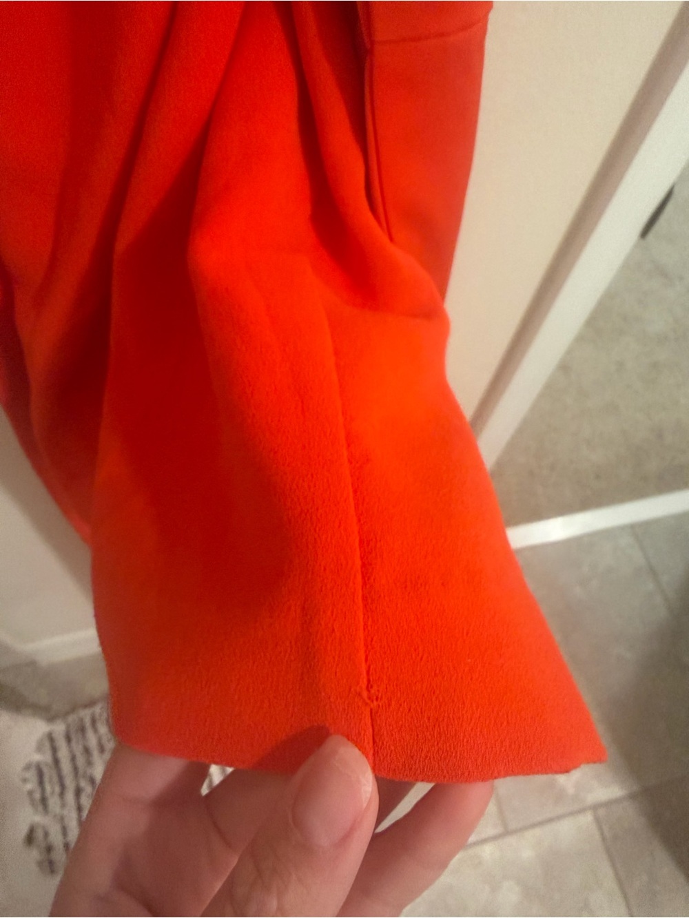 Revolve NBD Jasper Dress size S One Shoulder Sash Tie Belt Formal Wedding Orange - Picture 5 of 7